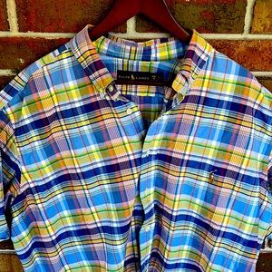 Men’s 1XB Ralph Lauren Short Sleeve Dress Shirt